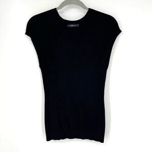 Zara Knit Black Sleeveless‎ Knit Top Medium